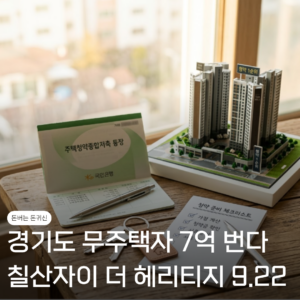 "경기도 무주택자 7억 번다" 철산자이 더 헤리티지 무순위 줍줍 9월22일 2 무주택 줍줍