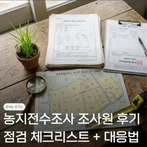 농지전수조사 조사원 후기로 파악하는 대응 꿀팁 정리 3 농지전수조사