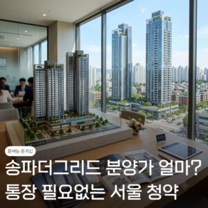 분양가 얼마길래? 통장 필요없다? 송파더그리드 청약 총정리 8 청약