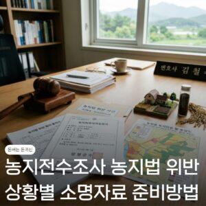 농지 전수조사 대응방법 "상황별 소명자료 반드시 '이렇게' 준비해두세요" 1 농지 전수조사