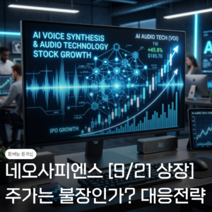 네오사피엔스 9/21 상장, 폭등한 주가는 불장인가? 대응 전략 필독 6 네오사피엔스 주가