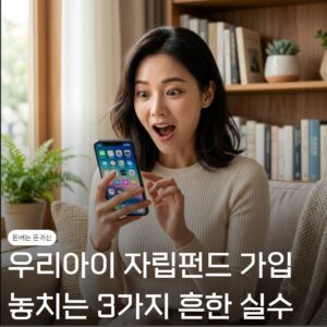우리아이 자립펀드 가입 방법, '이렇게' 하면 가입 안됩니다 흔한 실수 3가지 총정리 4 자립펀드