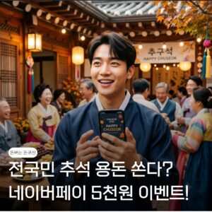 전국민 추석 용돈? 네이버페이 추석 5천원 이벤트 포인트 받으러 가자! 9 네이버페이