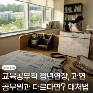 교육공무직 정년연장, 공무원과 다르다면? 시나리오별 미리 대처하세요 9 교육공무직