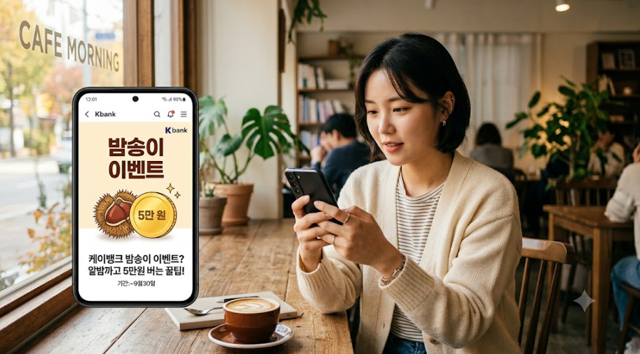 케이뱅크 밤송이! 늦으면 나만 5만원 못받습니다 참여 방법과 꿀팁 총정리 2 image 123
